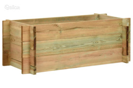 vidaXL Aukštas lovelis daržovėms, 80cm, impregnuota pušies mediena