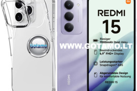 Skin silikoninis dėklas 2MM storio Xiaomi Redmi 15 4G telefonui