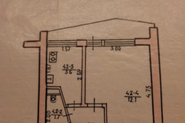 1 kamb. butas Vilnius, Šnipiškės, Kalvarijų g.