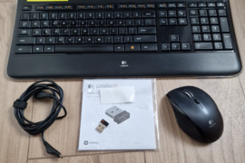 Komplektas: beviele pelyte ir klaviatura Logitech firmos