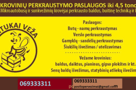 Senų baldų šiukšlių išvežimas perkraustymas