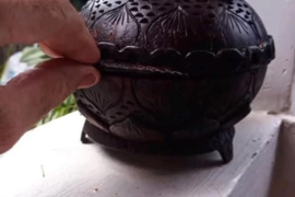 Unikali muzikos dėžutė iš kokoso kevalo | Rankų darbo | Vienetinis kūrinys