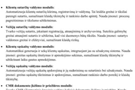 Logistikos valdymo sistema. Verslo vadybos valdymo sistema.