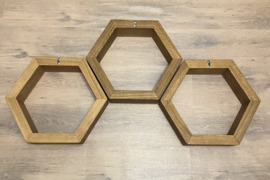 Korinė šiašiakampė sieninė pakabinama lentyna