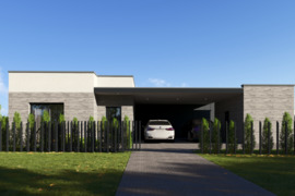 Namų valdos sklypas su statybos leidimu