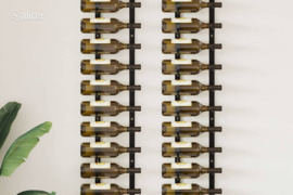 vidaXL Prie sien. mont. stovai vynui 12 but.,2 vnt., juod. sp., gel.