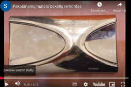 Potinkinio (pakabinamo) bakelio tualeto remontas