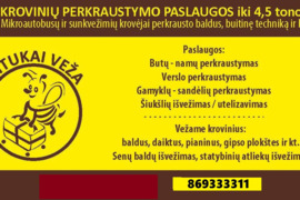 Krovinių pervežimas perkraustymas prekių atvežimas