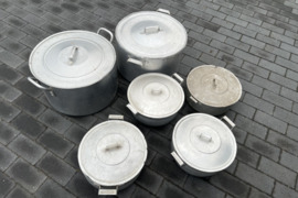 Aliuminio puodai nauji, naudoti