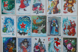 Rusiški atvirukai su Naujais metais kolekcija, nauji, 10/10
