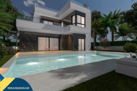 Statomi namai su privačiu baseinu, Alicante provincijoje, Rojales, Ciudad Quesada mieste. 4 kambaria