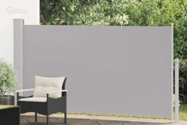 vidaXL Ištraukiama šoninė kiemo pertvara, pilkos spalvos, 170x300cm