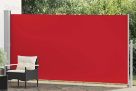 vidaXL Ištraukiama šoninė pertvara, raudonos spalvos, 160x500cm