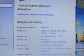 Parduodamas kompiuteris su monitoriumi. Viskas matosi nuotraukose.