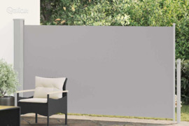 vidaXL Ištraukiama šoninė kiemo pertvara, pilkos spalvos, 170x300cm