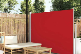 vidaXL Ištraukiama šoninė pertvara, raudonos spalvos, 160x500cm