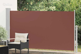 vidaXL Ištraukiama šoninė kiemo pertvara, rudos spalvos, 170x300cm