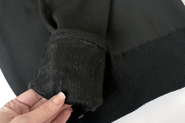 Tamprės šiltos su kailiuku korsetiniu liemeniu