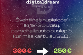 Jūsų verslui pritaikytos svetainės, e-parduotuvės.