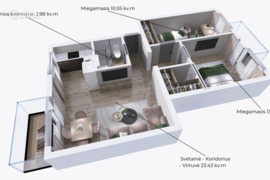 3 kamb. butas Alytus, Alytus, Žiburio g.