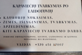 Kapaviečių tvarkymo