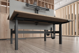 Reguliuojamo aukščio stalai - ergonominiai sprendimai biurams