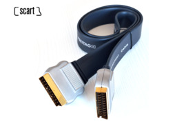 Profesionalus SCART–SCART laidas auksu dengti kontaktai