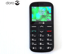 Puikios būklės mobilusis telefonas Doro 1360 su krovikliu