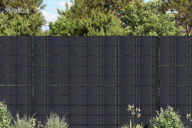 vidaXL Privatumo suteikiančios pertvaros, 4vnt., pilkos, 35x0,19m, PVC