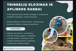 Trinkeliu klojimas. aplinkos tvarkymas