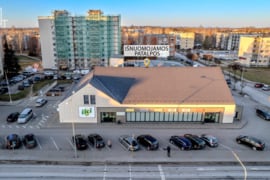 NUOMOJAMOS KOMERCINĖS PATALPOS ROKIŠKIO CENTRE – UNIVERSALUS PASTATAS ĮVAIRIAI VEIKLAI