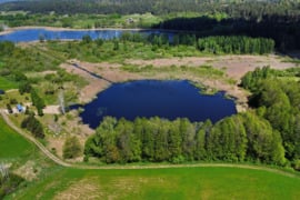 Parduodamas 2,98 ha sklypas su nuosavu ežeru Semeliškių k.