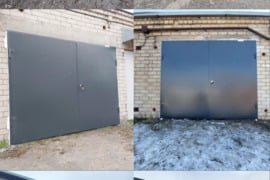 Metaliniai, atveriami garažo vartai 