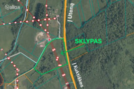 386.0 a sklypas Utenos r. sav., Kimėnai