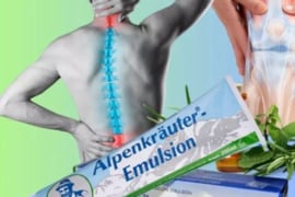 Alpių žolelių emulsija Alpenkräuter skausmui malšinti