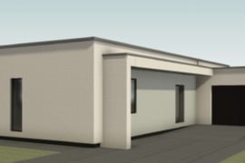 138 m² vieno aukšto namas su garažu ir 8,1 aro sklypu, su vaizdu į pušyną Utenos mieste
