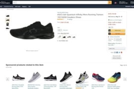 42 d. Asics Infinity juodi kedai - 265mm