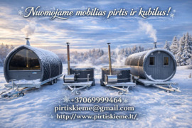 NUOMAI KUBILAI ! Pirties nuoma! Pirčių nuoma | Kubilų Nuoma *** ALYTUS NUOMA ALYTUJE MOBILŪS KUBILAI