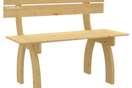 vidaXL Sodo suoliukas, 150cm, impregnuota pušies mediena