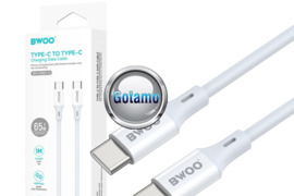 Type-C į Type-C laidas 1 metras 65W BWOO WWW.GOTAMO.LT