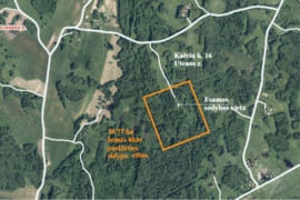 PARDUODAMAS 10,77 HA ŽEMĖS SKLYPAS SU SENA SODYBA UTENOS RAJONE