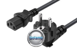 IEC C13 maitinimo laidas 1 metras (220V) WWW.GOTAMO.LT