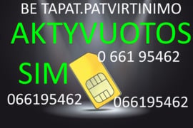 SIM BE REGISTRACIJOS