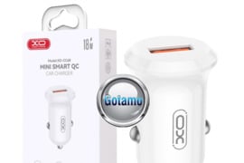 Auto kroviklis USB 18W XO baltos spalvos WWW.GOTAMO.LT