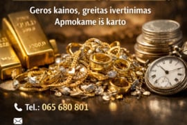 Perkame auksą ir sidabrą – brangiai!papuošalai,  Vilnius Perkame auksą ir sidabrą – brangiai! Papuoš
