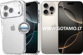 C-Clear Plus skaidri nugarėlė Apple iPhone 16 Pro telefonui WWW.GOTAMO.LT