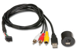 Alpine KCU-1A, USB / AUX lizdas  Kolonėlės, garsiakalbiai