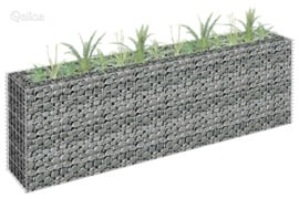 vidaXL Gabiono vazonas, 180x30x60cm, galvanizuotas plienas, aukštas