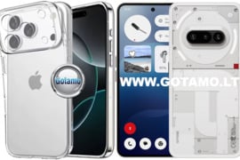 C-Clear Plus skaidri nugarėlė Nothing Phone 3a Pro telefonui WWW.GOTAMO.LT