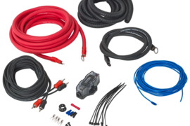 Auto-Connect Pure CCA kabelių rinkinys, 21,6 mm² skirtas automobilinių stiprintuvų maitinimui iki 10